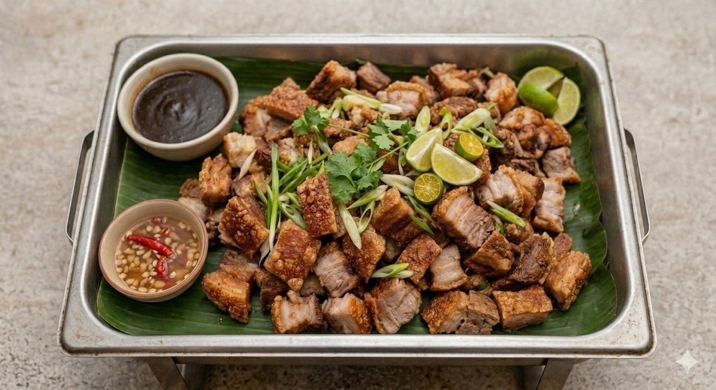 Authentic Filipino catering food tray